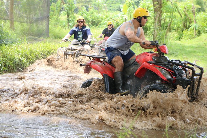 All Inclusive : ATV Tour with Visit to Iconic Temple Tanah Lot - The 2-Hour ATV Ride Through Rice Fields, Villages, Mud, And Water