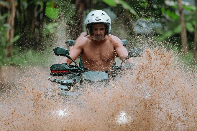 Bali ATV Quad Half Day Adventure with Cretya Pool and Lunch - The ATV track: Gorilla Cave, bamboo, rivers, and rice fields
