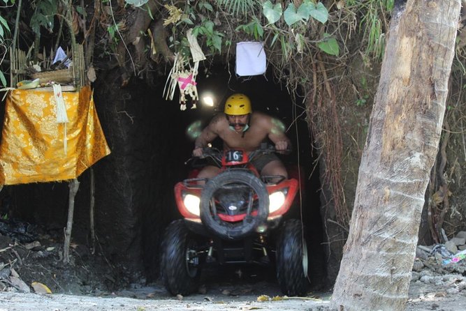 Bali Atv Riding through Cave and Waterfall - Fast and muddy track time: fun, not chaos