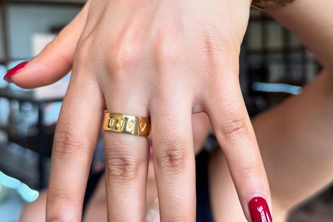 Bali Jewelry Silver Class in Uluwatu with Gold Plating Option - The hands-on silversmith steps: shaping, stamping, hammering