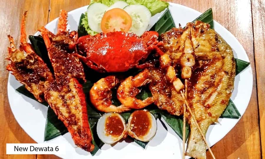 Bali: Jimbaran New Dewata Cafe Seafood Meal with Drinks - Packages and Portion Choice: Match It to Your Seafood Appetite