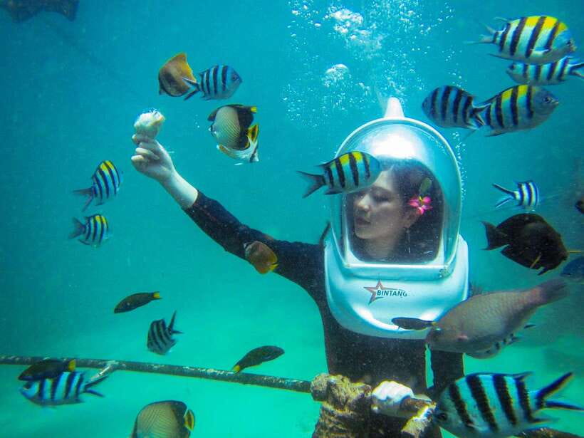 Bali: Sea Walker Water Sport Experience with Hotel Transfer - Where it happens: Tanjung Benoa Beach and Nusa Dua timing