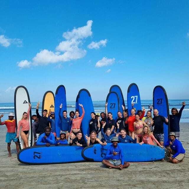 Bali: Surfing Lesson with Southern Beaches Tour & Kecak Show - Benoa Beach watersports: banana boat time in Tanjung Benoa