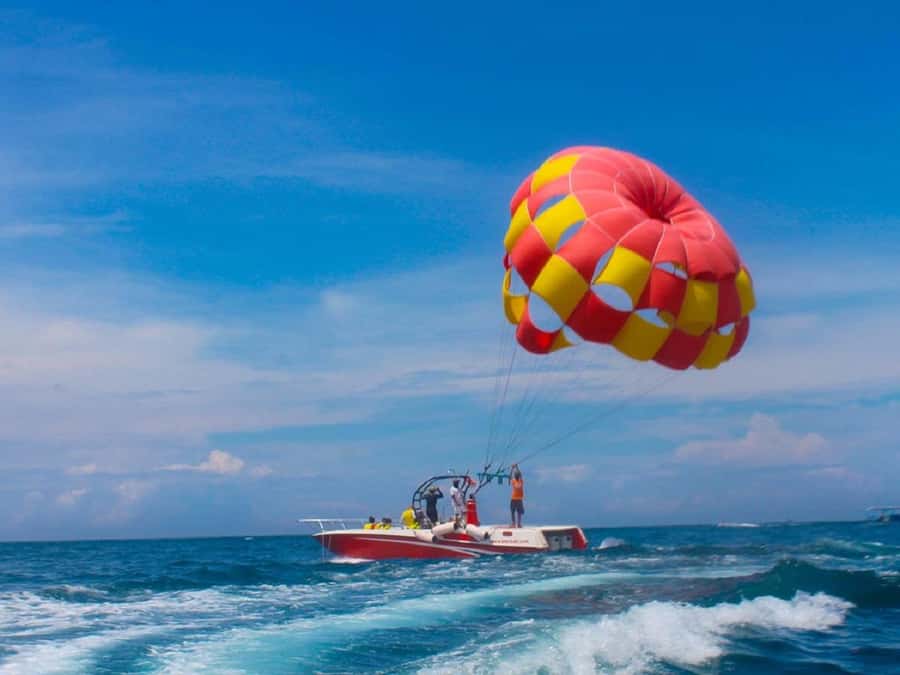 Bali: Water Sports Adventure & Secret Beaches Tour - Water-sports start near the coast: parasailing, jet ski, banana boat