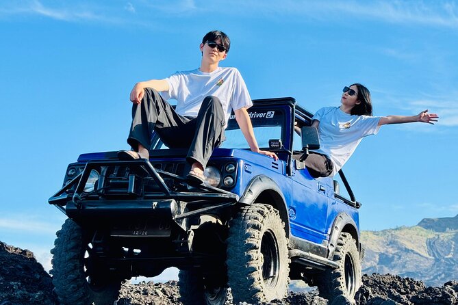 Batur 4WD Jeep Sunrise and Kintamani Cafe Hopping - After sunrise: black lava, sand formations, and what you learn on the road