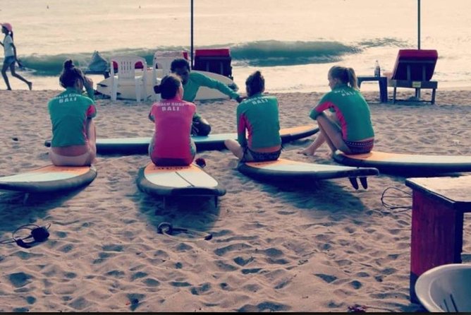 Group surf lesson by Malu Surf Bali - What you actually get for $20: board, rashguard, photos, and a coach