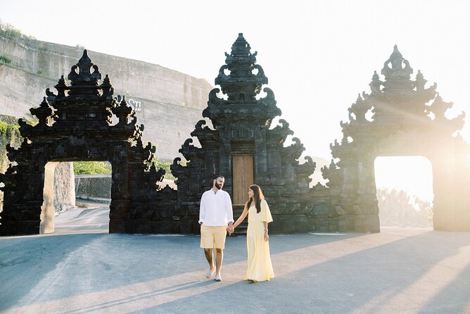 Private Tour Bali Beaches and Uluwatu Temple with Dinner - Pandawa Beach: rocks, a calmer feel, and a real swim/sightseeing break