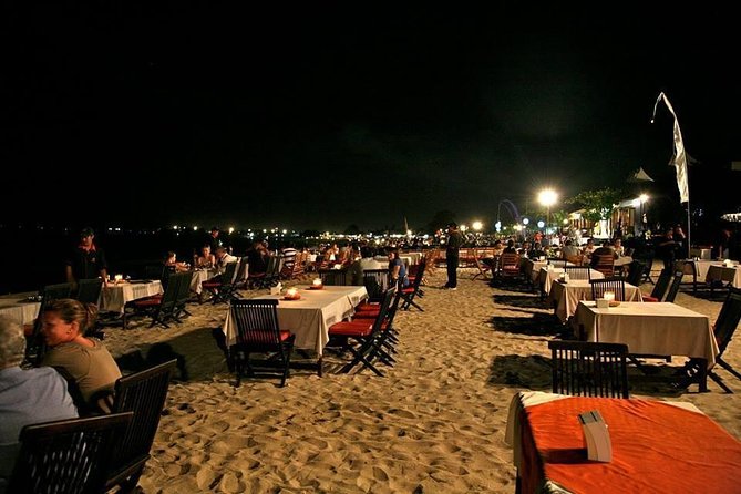 Private Tour Rafting Uluwatu Kecak Dance Sunset and Dinner in Jimbaran Bay - Jimbaran Bay around 7 pm: romantic dinner plans, with a clear cost boundary