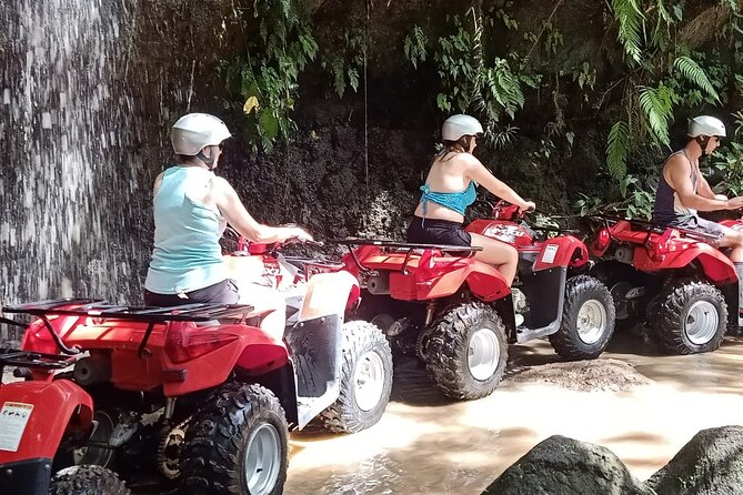Ubud Countryside Sightseeing Tour by ATV Ride - Getting ready at Jalan Raya Kengetan: briefing, helmet, and boot-style shoes