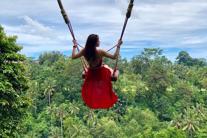 Ubud: Swing - Monkey Forest - Waterfall - Temple - Rice Terraces - Art Crafts - Getting around: private pickup, AC comfort, and photo-ready help