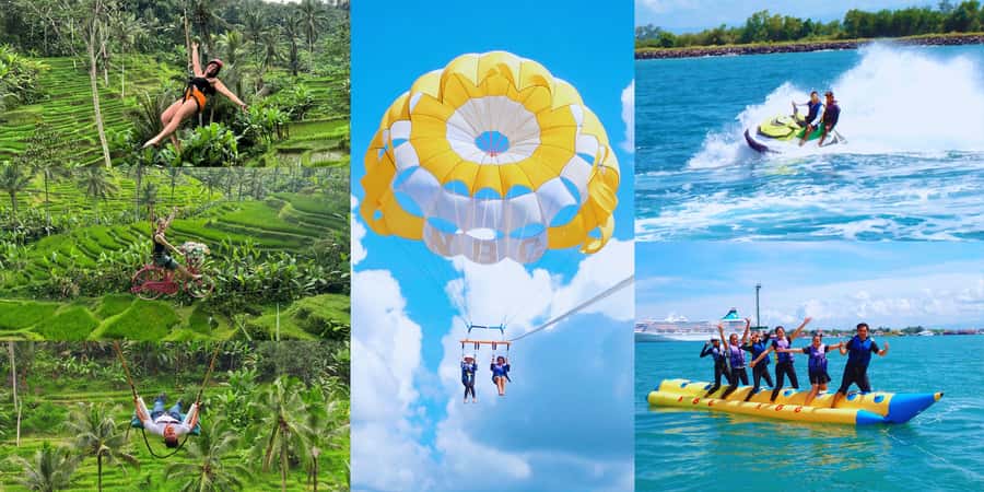 Ubud Zipline & Watersport (Jetski, Parasailing, BananaBoat) - Key highlights you’ll feel fast