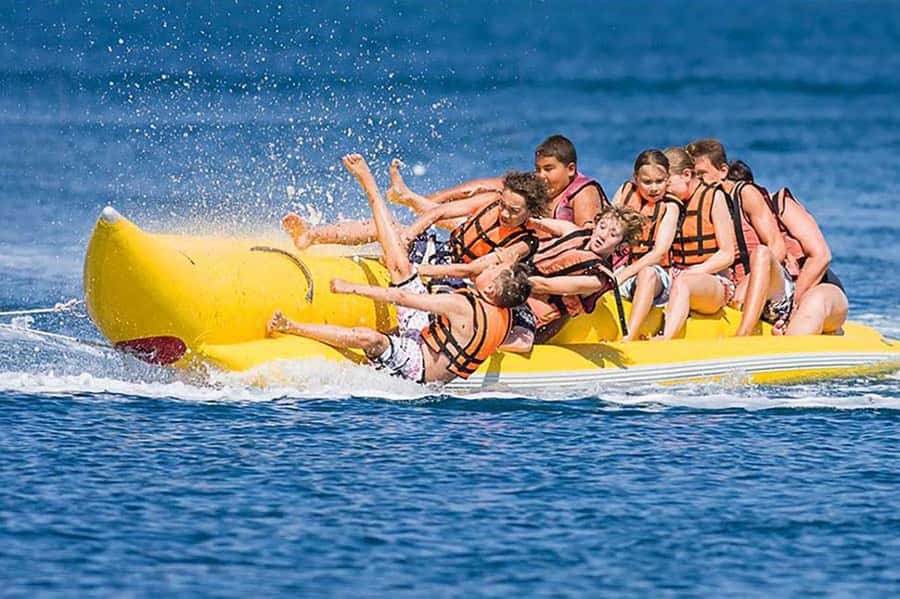 Watersport Bali: Banana Boat, Parasailing, JetSki + Spa Bali - The big idea: action on the water, calm on land